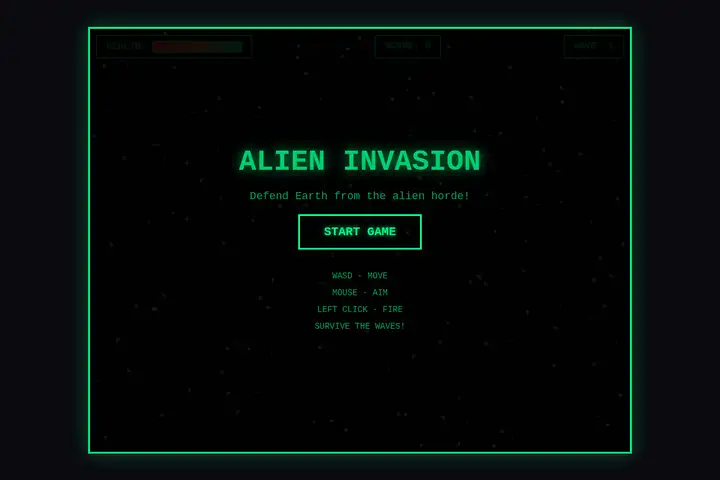 Top-down alien shooter