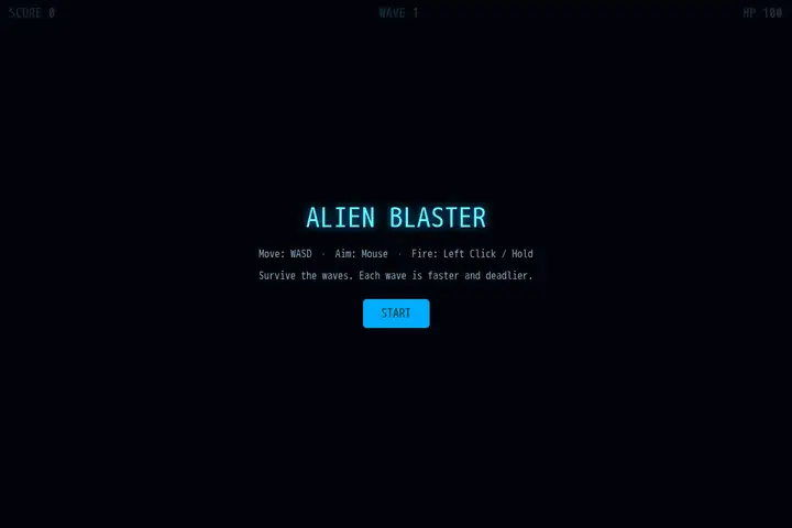 Top-down alien shooter