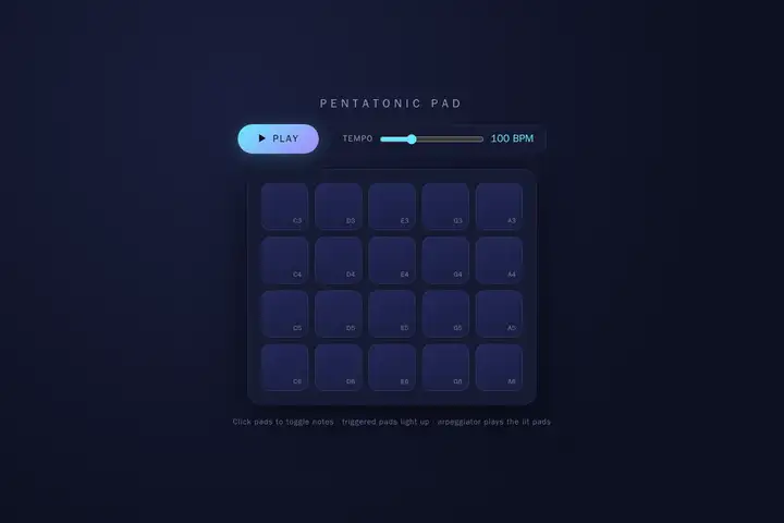Arpeggiator pad