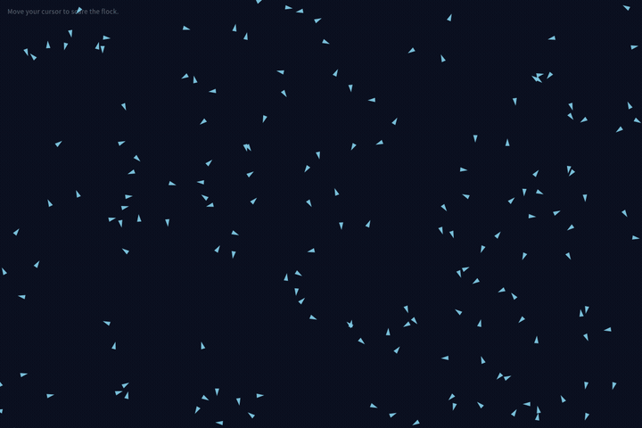 Boids flocking