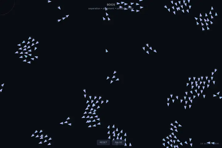grok-build-0.1 — Boids flocking