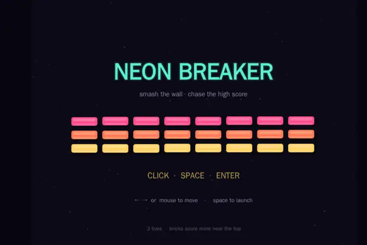 grok-4.6 — Brick breaker