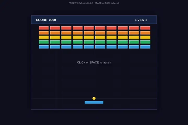 grok-build-0.1 — Brick breaker