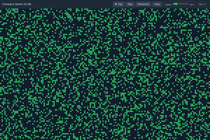grok-build-0.1 — Conway's Game of Life