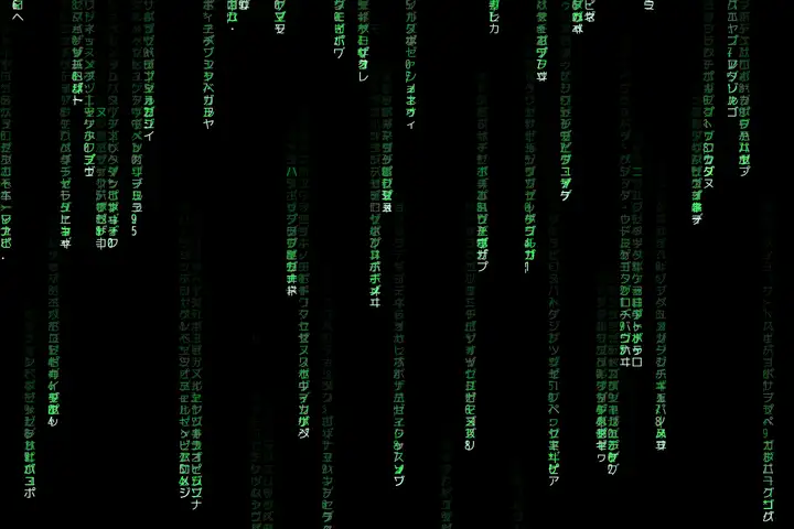 qwen3.8-2.4t-a95b — Matrix digital rain