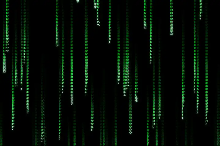 grok-4.6 — Matrix digital rain