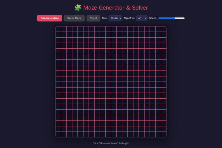 Maze generator & solver