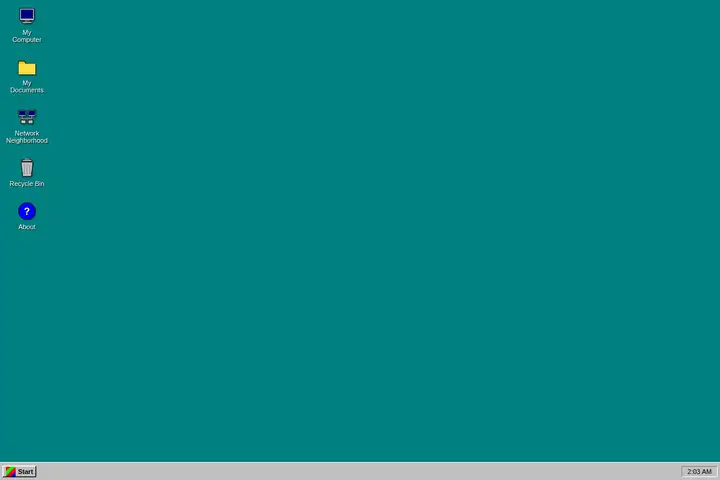 Windows 95 desktop