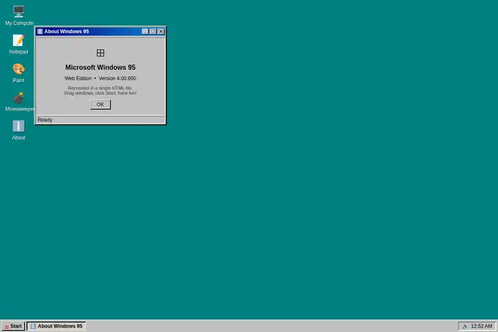 Windows 95 desktop