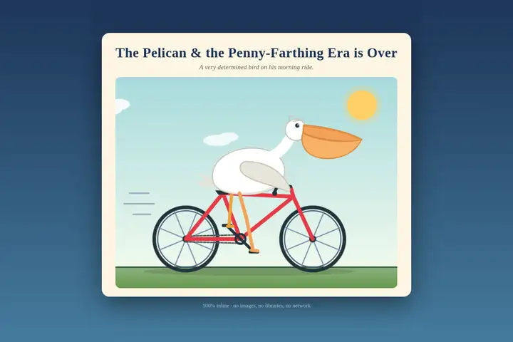 qwen3.8-2.4t-a95b — Pelican on a bicycle