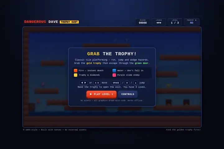 muse-spark-1.2 — Dangerous Dave platformer