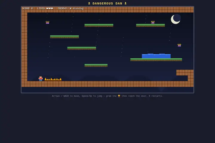 Dangerous Dave platformer