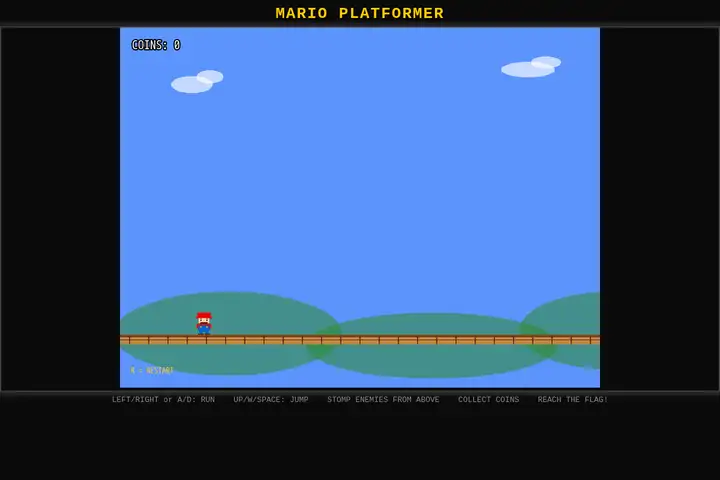 grok-build-0.1 — Mario-style platformer