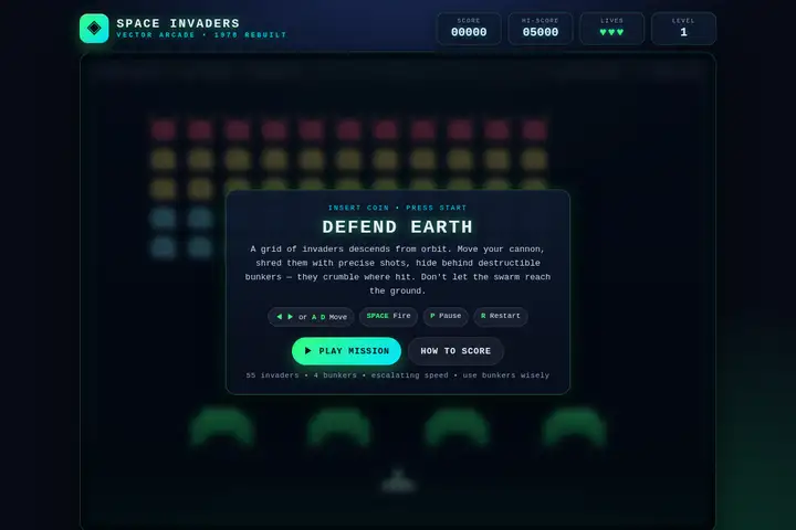 muse-spark-1.2 — Space Invaders