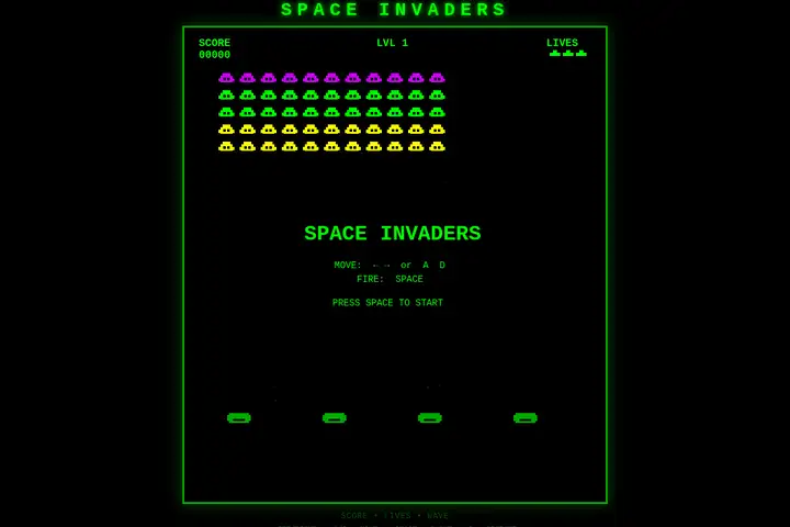 grok-build-0.1 — Space Invaders