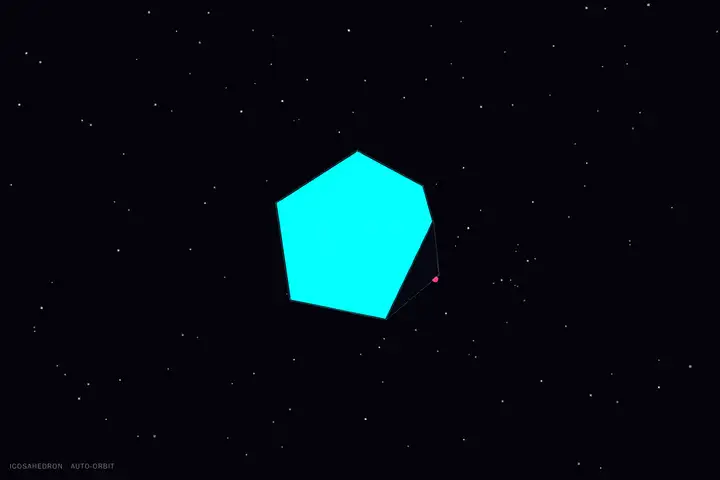 Rotating icosahedron