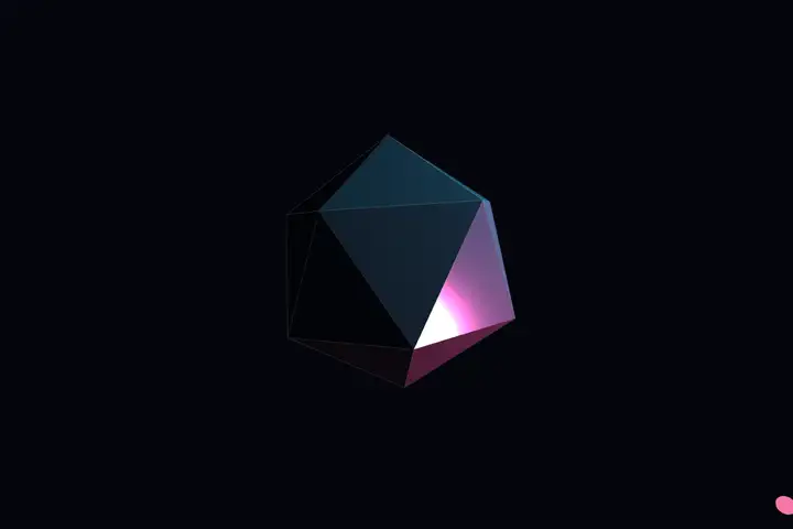 grok-4.6 — Rotating icosahedron