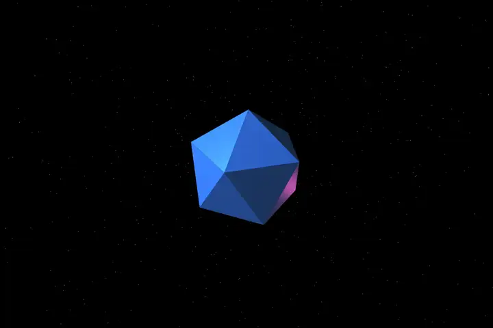 grok-build-0.1 — Rotating icosahedron