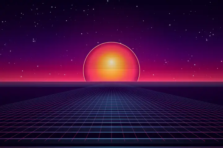 Synthwave sunset