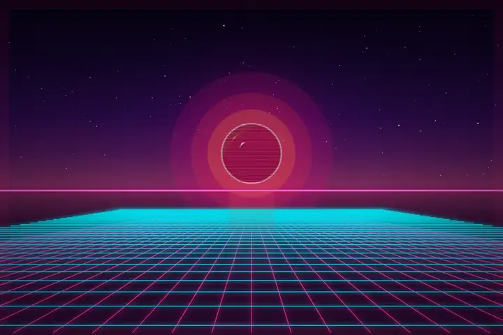 grok-build-0.1 — Synthwave sunset